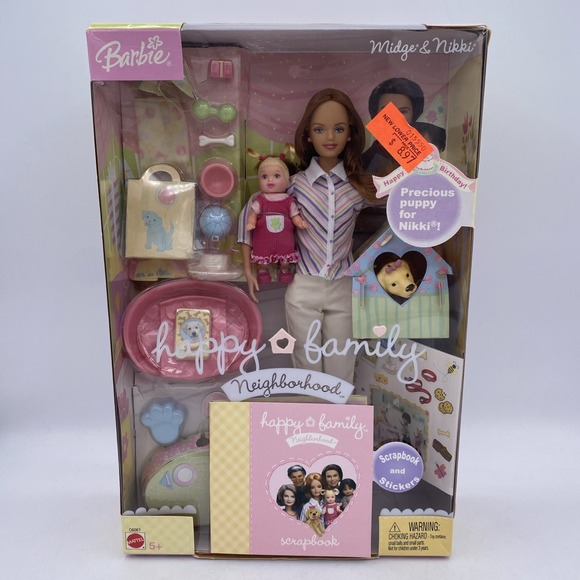 Mattel Other - 2003 HAPPY FAMILY NEIGHBORHOOD MIDGE & NIKKI - C6061 - UNOPENED ORIGINAL BOX